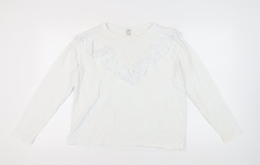 Womens UK Size 14 River Island White  T-Shirt