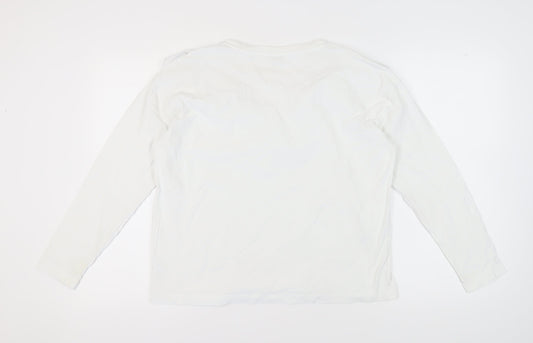 Womens UK Size 14 River Island White  T-Shirt