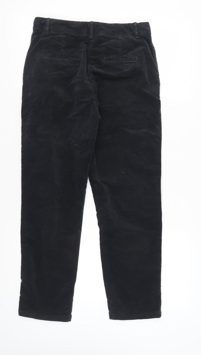 Womens UK Size 8 United Colors of Benetton Regular Fit Casual Black Trousers