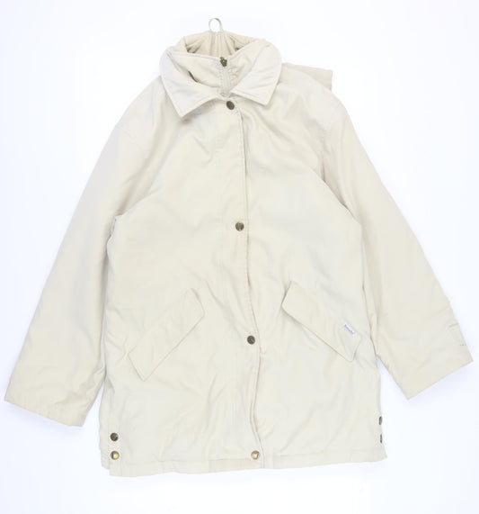 Womens UK Size 8 Marks and Spencer Beige Parka Coat
