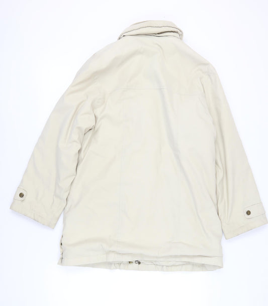 Womens UK Size 8 Marks and Spencer Beige Parka Coat