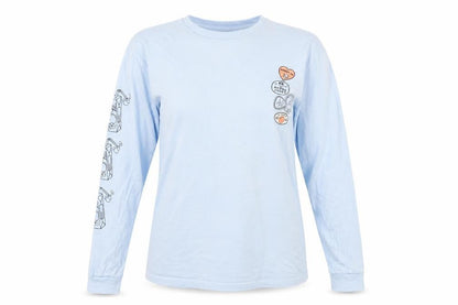 Womens UK Size 10 New Girl Order Blue Basic T-Shirt