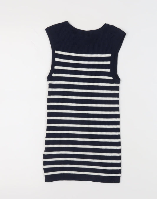 Womens UK Size 8 Marks and Spencer Blue Basic Tank