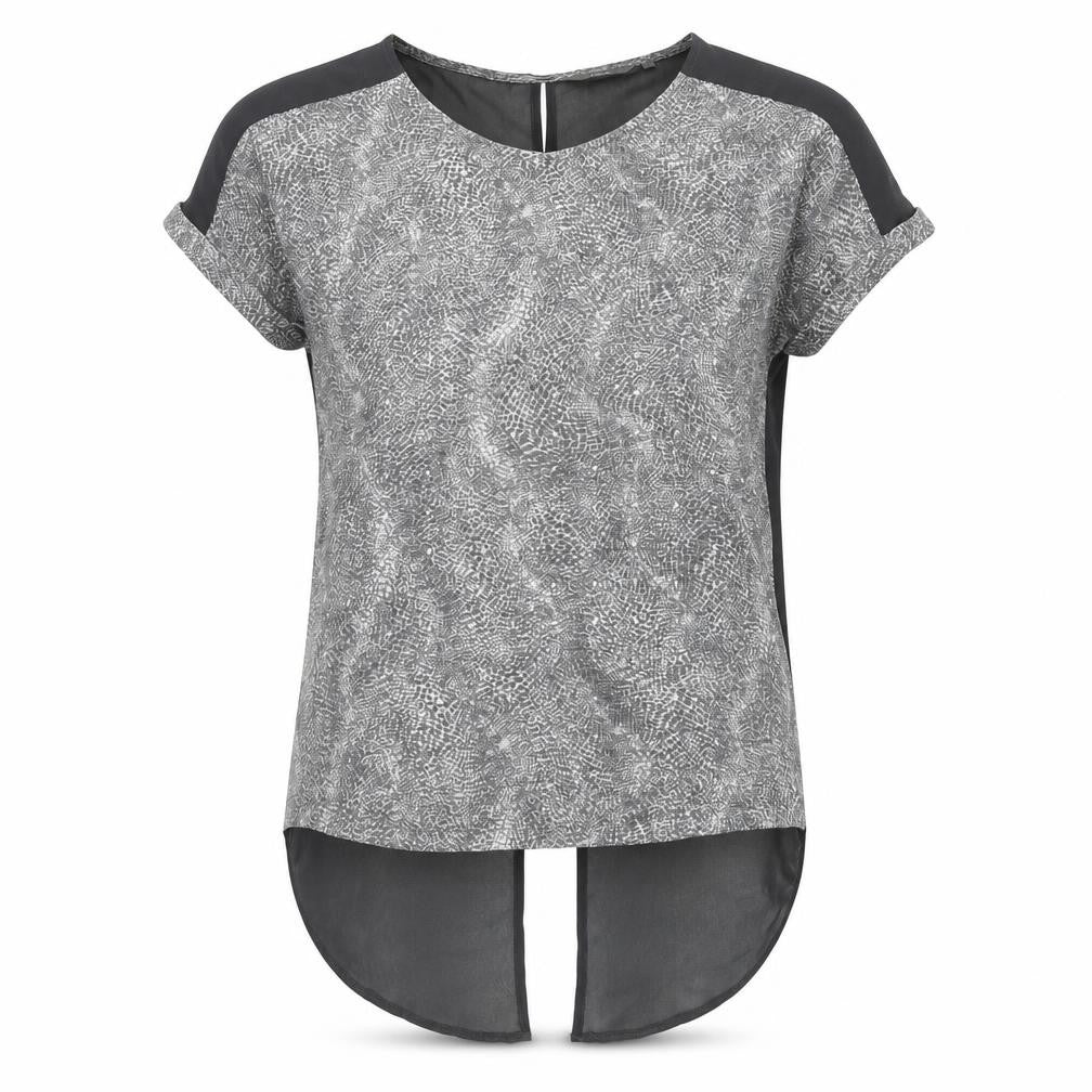 Womens UK Size 10 NEXT Grey Basic Blouse