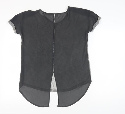 Womens UK Size 10 NEXT Grey Basic Blouse
