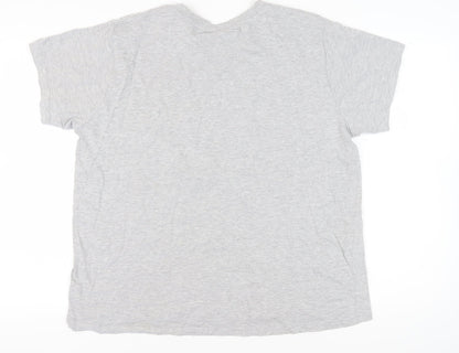 Unisex Adults UK Size XL NASA Grey Basic T-Shirt