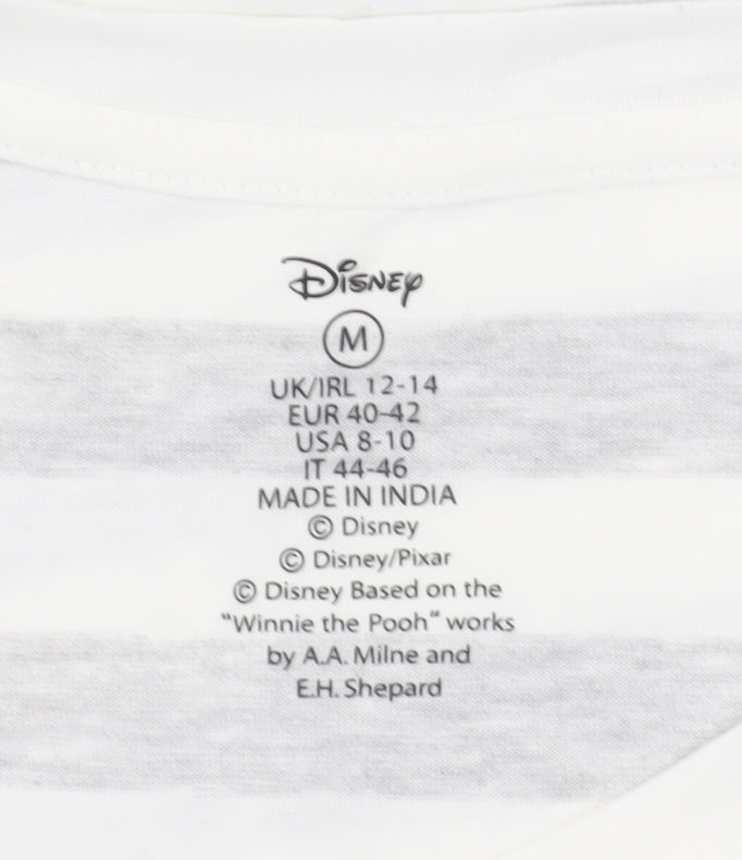 Disney Women's Lion King Nightshirt, Size 12-14, White Striped