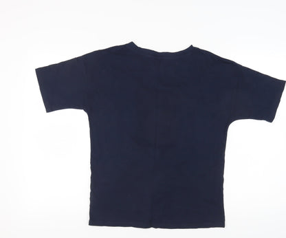 Teens UK Size 6 Marks and Spencer Blue Basic T-Shirt