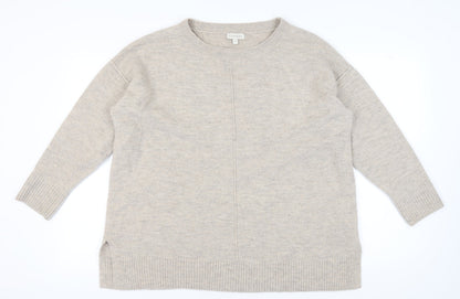 Womens UK Size XL Monsoon Beige Pullover Jumper