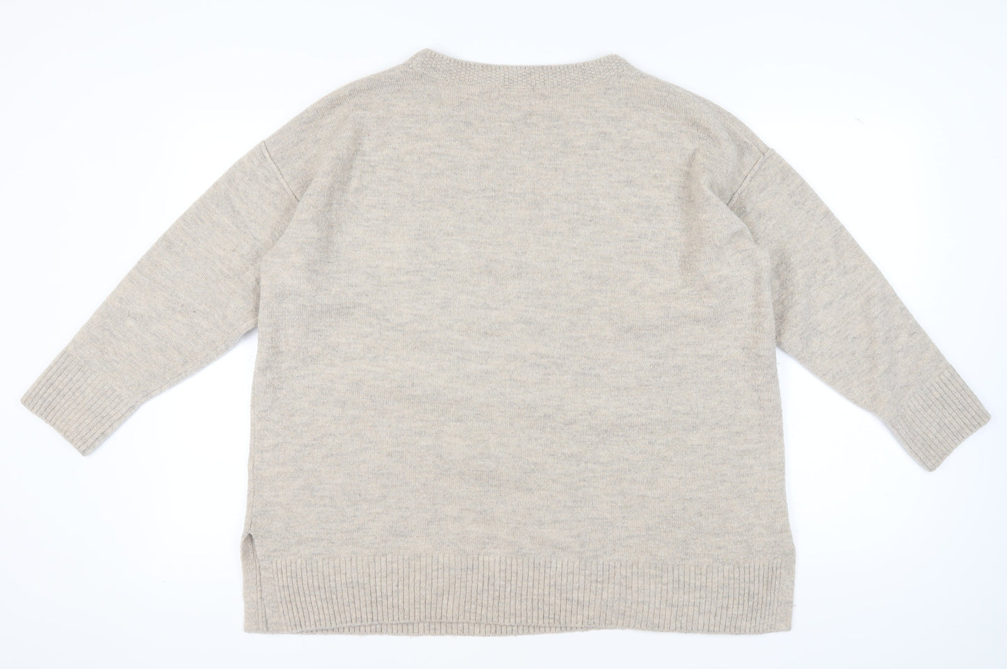 Womens UK Size XL Monsoon Beige Pullover Jumper