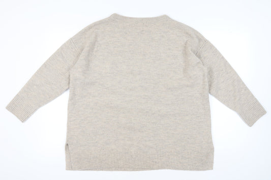 Womens UK Size XL Monsoon Beige Pullover Jumper