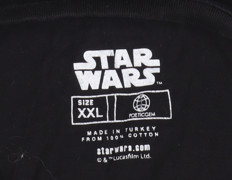 Star Wars Men's 2XL Black Darth Vader T-Shirt