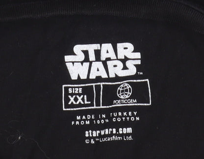 Star Wars Men's 2XL Black Darth Vader T-Shirt