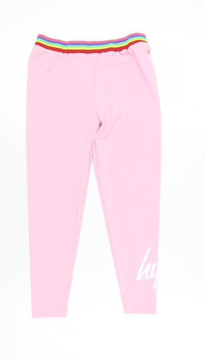 Hype Girls Pink Ankle Leggings, Size 13 Years