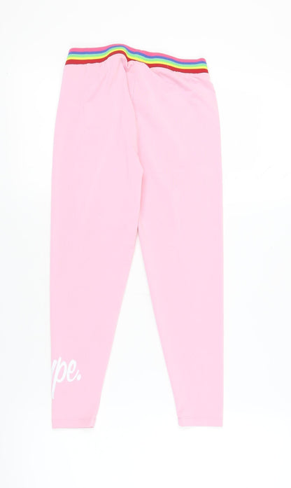 Hype Girls Pink Ankle Leggings, Size 13 Years