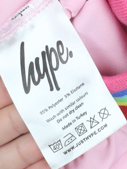 Hype Girls Pink Ankle Leggings, Size 13 Years