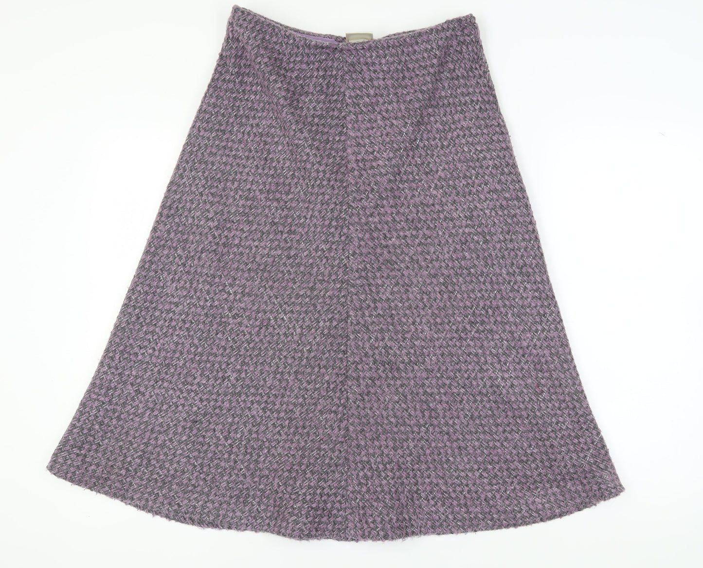 Eastex Women's Purple A-Line Midi Skirt, Size 14