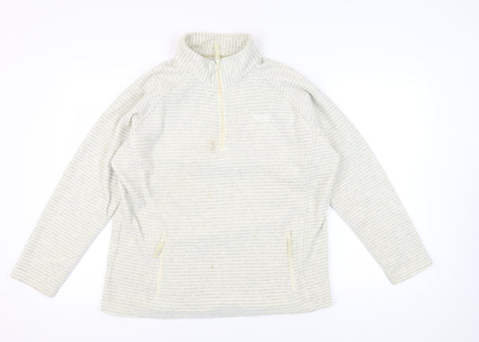 Regatta Women's Grey Striped Pullover Sweatshirt 18