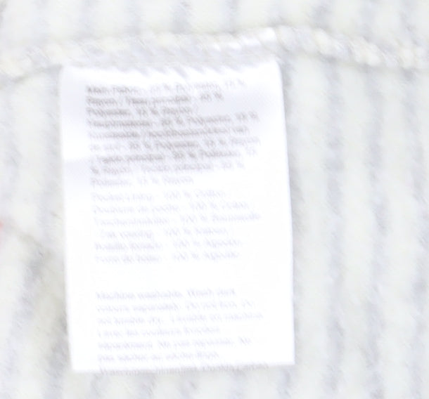 Regatta Women's Grey Striped Pullover Sweatshirt 18