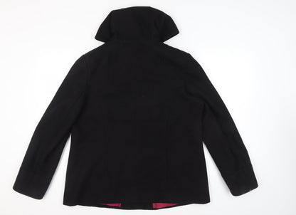 Evans Women's Black Wool Coat Size 16