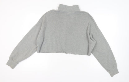 Hollister Women's Grey Pullover Sweatshirt M