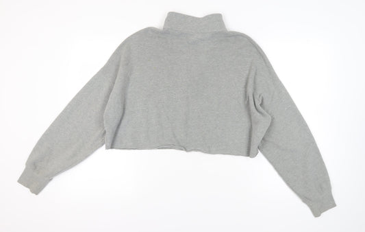Hollister Women's Grey Pullover Sweatshirt M