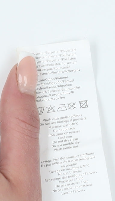 Lonsdale Men's Black Striped Polo Shirt - Large