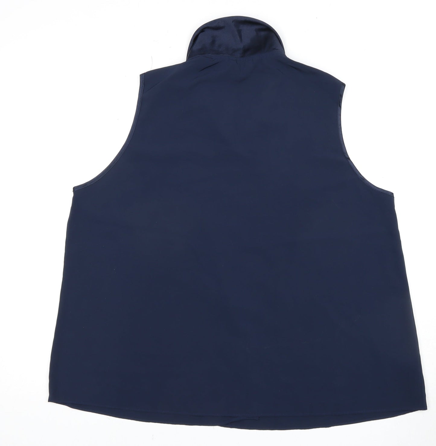 Womens UK Size 14 Marks and Spencer Blue Basic Blouse