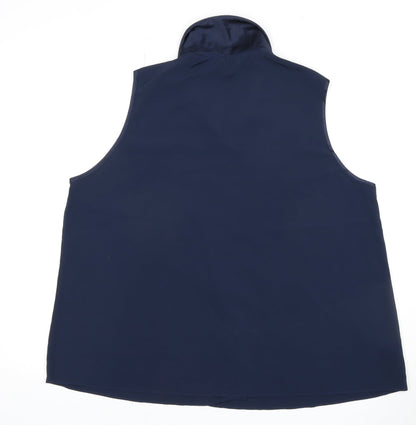 Womens UK Size 14 Marks and Spencer Blue Basic Blouse