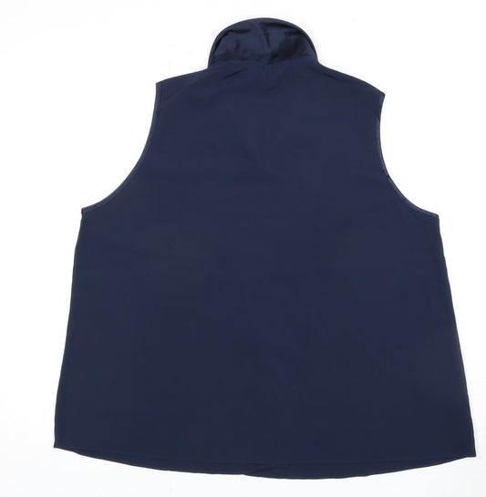 Womens UK Size 14 Marks and Spencer Blue Basic Blouse