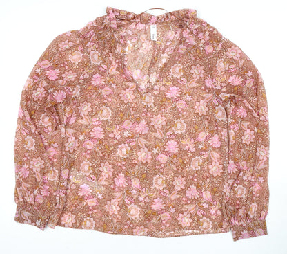 Womens UK Size 6 MNG Multicoloured Tunic Blouse