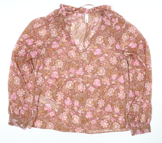 MNG Women's Multicoloured Floral Blouse