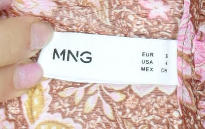 Womens UK Size 6 MNG Multicoloured Tunic Blouse