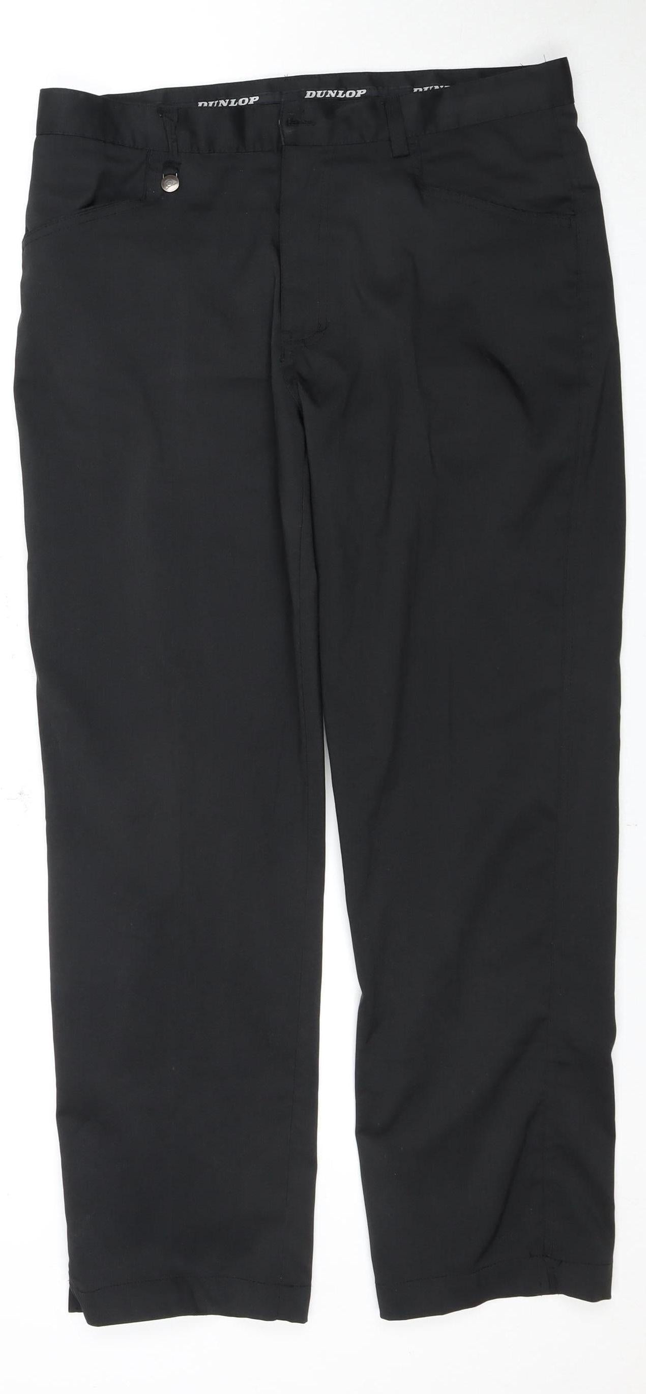 Dunlop Men's Black Dress Pants, Size 34, Workwear