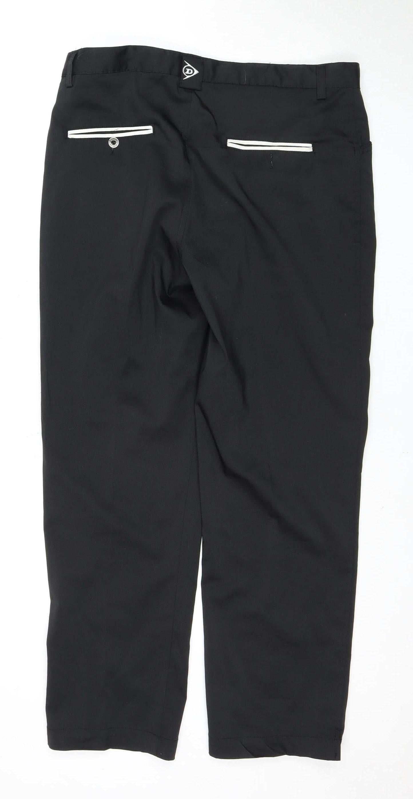 Dunlop Men's Black Dress Pants, Size 34, Workwear