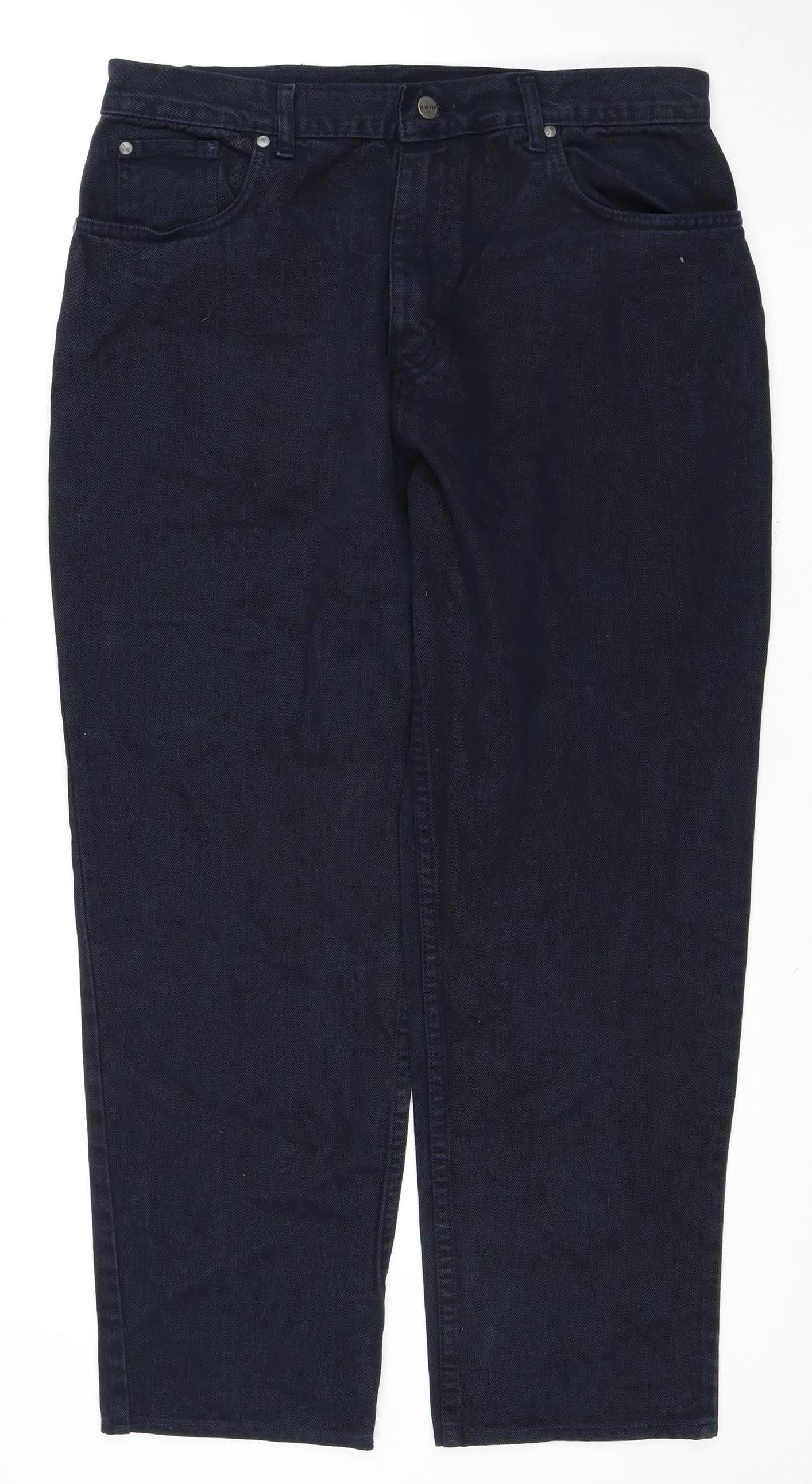 Mens UK Size 34 Relic  Tapered Black Jeans