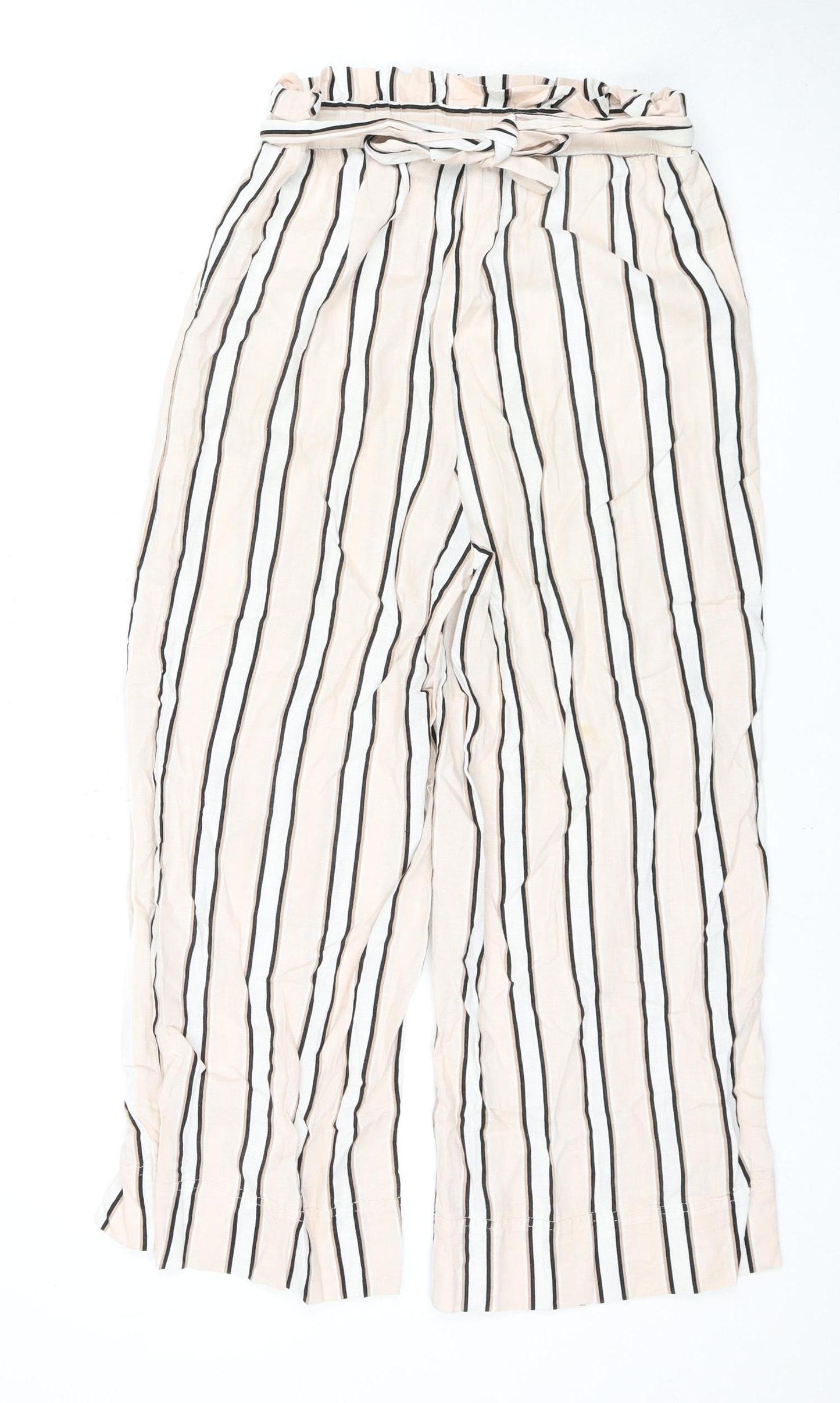 New Look Women's Multicoloured Striped Trousers UK 6