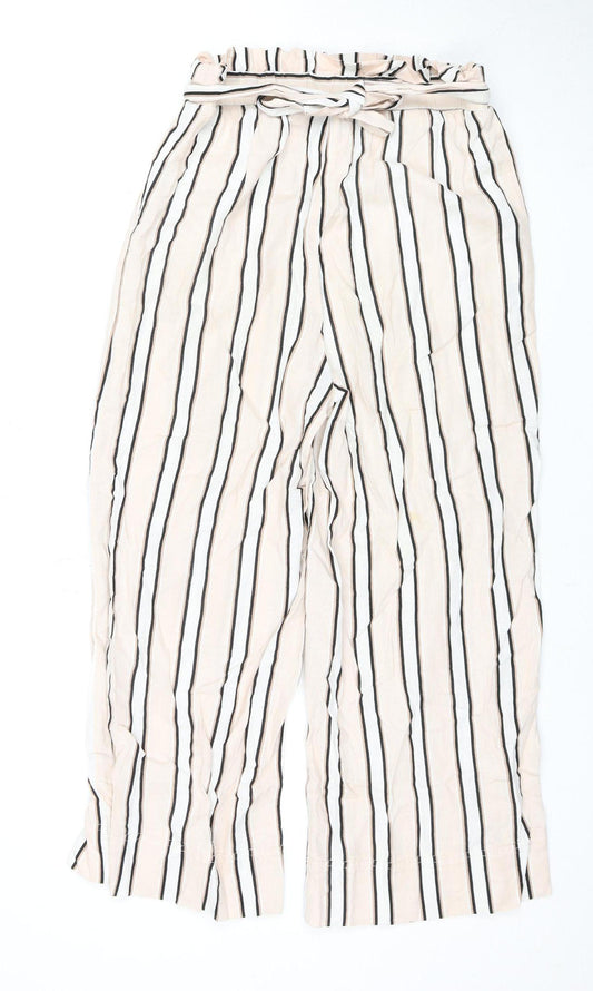 New Look Women's Multicoloured Striped Trousers UK 6