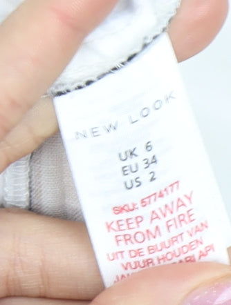 New Look Women's Multicoloured Striped Trousers UK 6