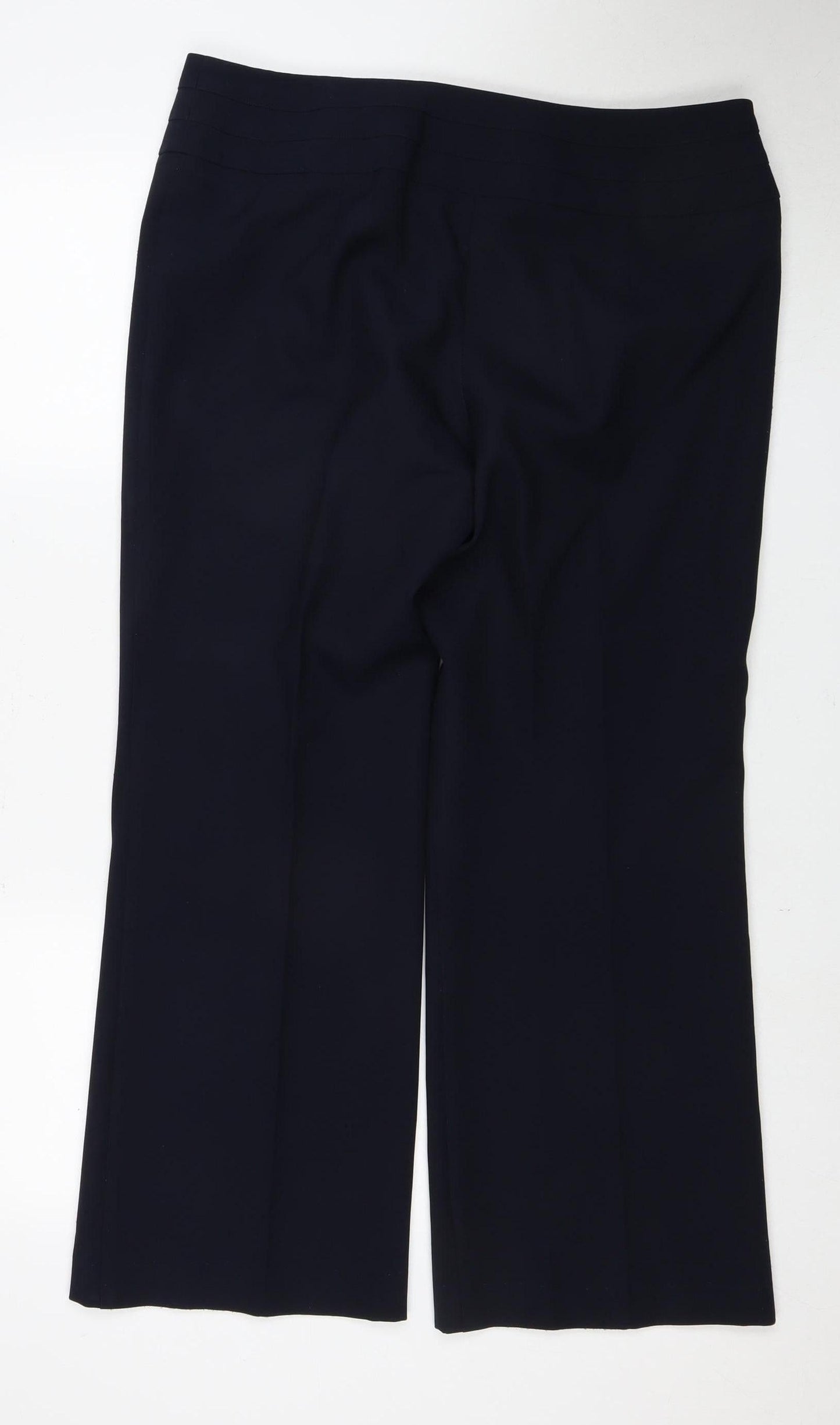 Womens UK Size 16 Marks and Spencer Regular Fit  Black Trousers