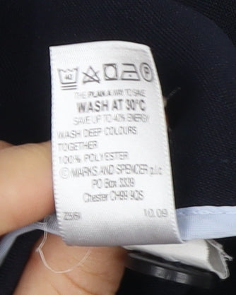 Womens UK Size 16 Marks and Spencer Regular Fit  Black Trousers