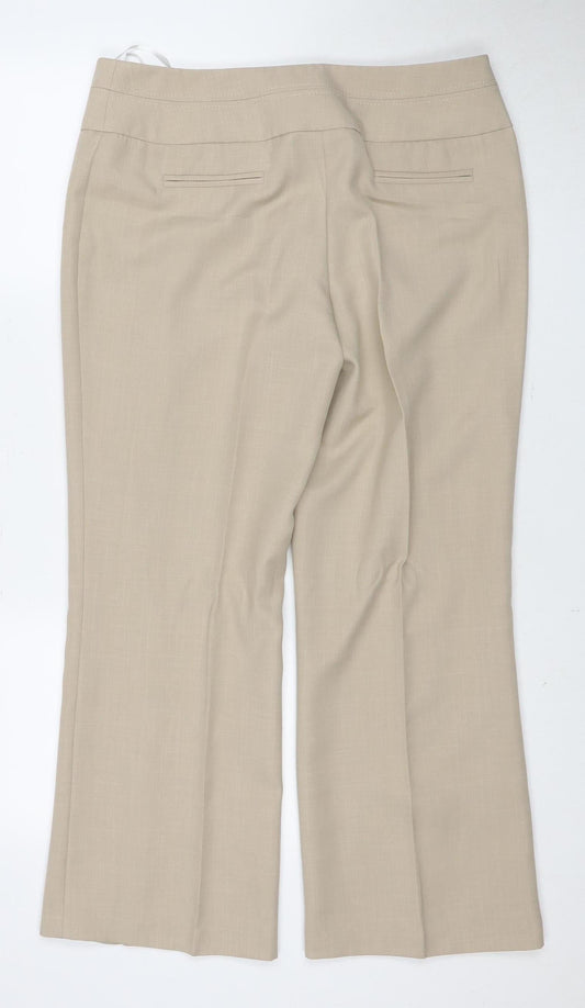 Autonomy Beige Women's Trousers 16P Straight Leg