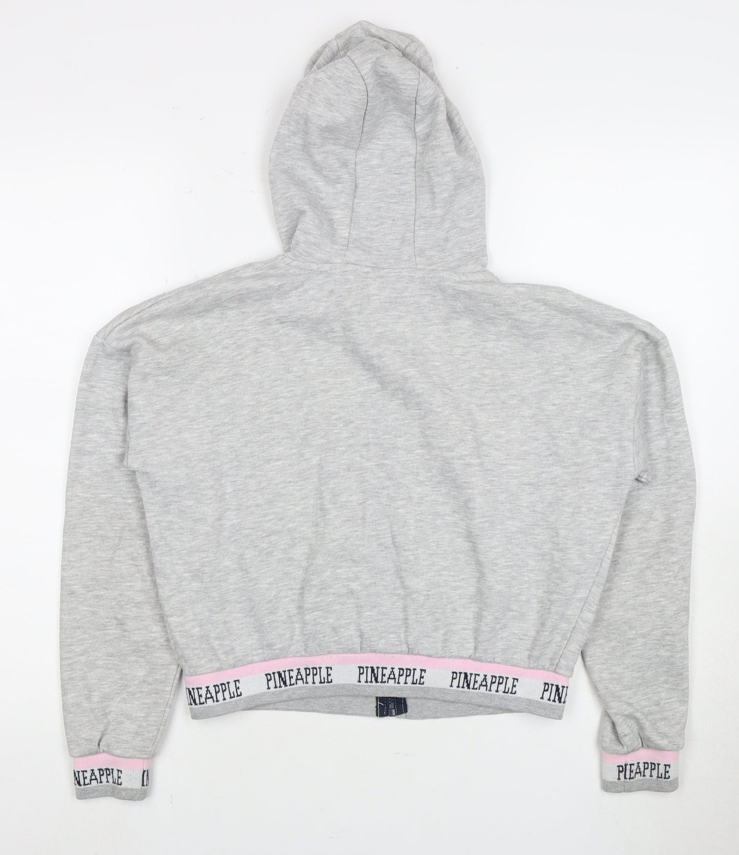 Pineapple Girls Grey Full Zip Hoodie 2 Years with Logo