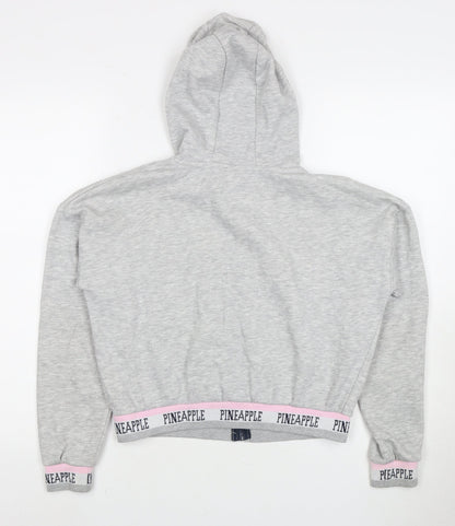 Pineapple Girls Grey Full Zip Hoodie 2 Years with Logo