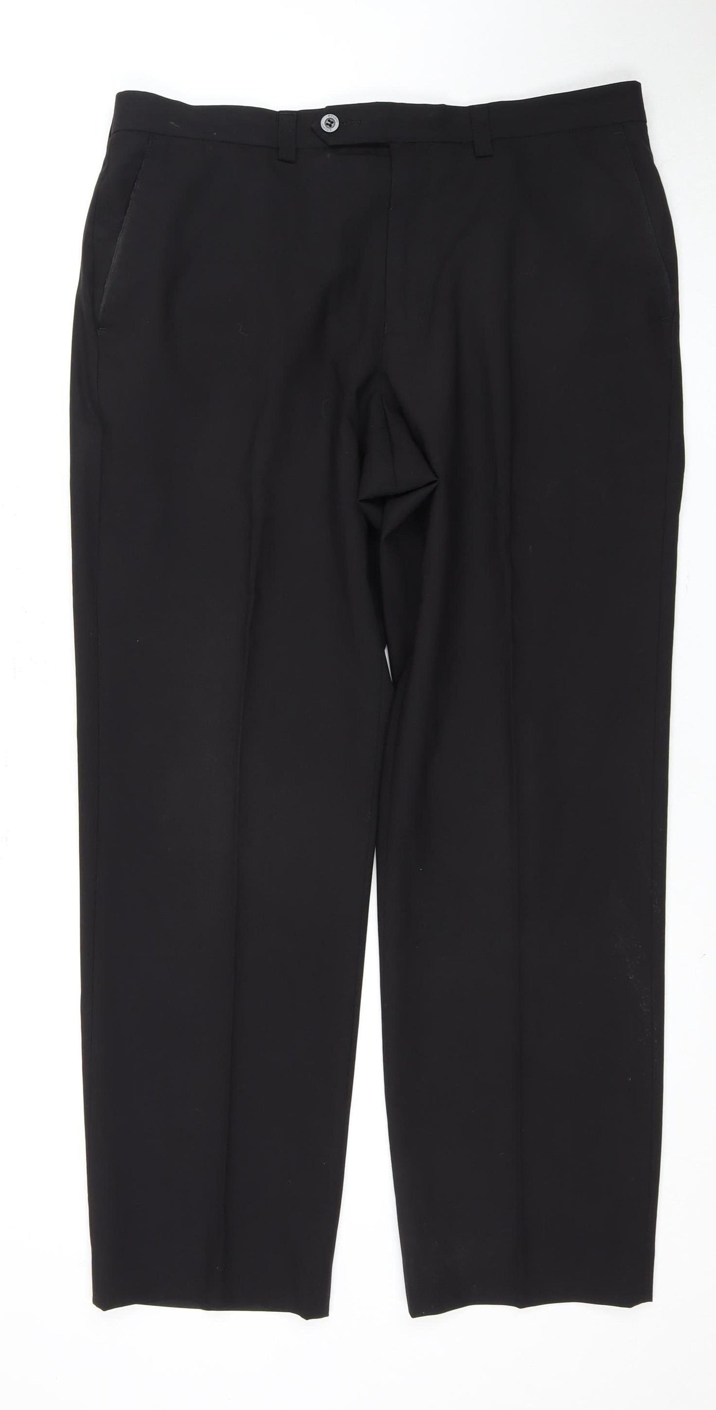 Marks and Spencer Men's Black 36 Ankle Trousers