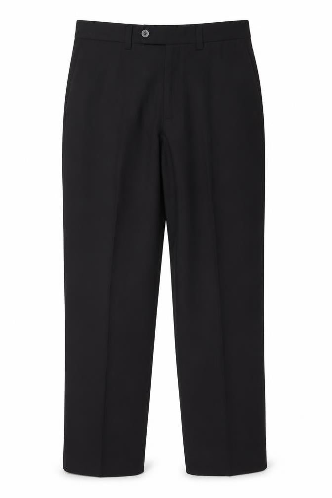 Mens UK Size L Marks and Spencer Regular Fit Casual Black Trousers