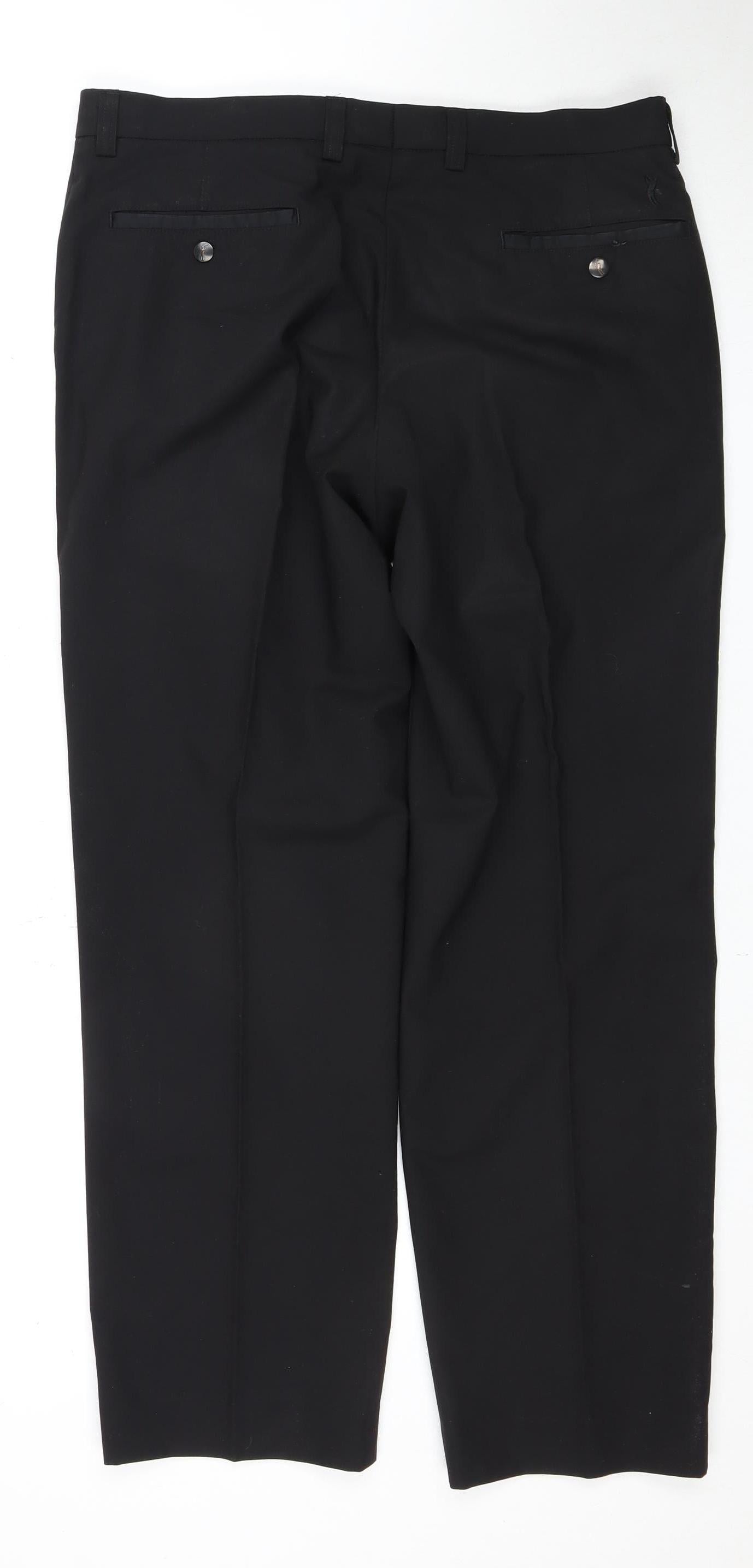 Marks and Spencer Men's Black 36 Ankle Trousers