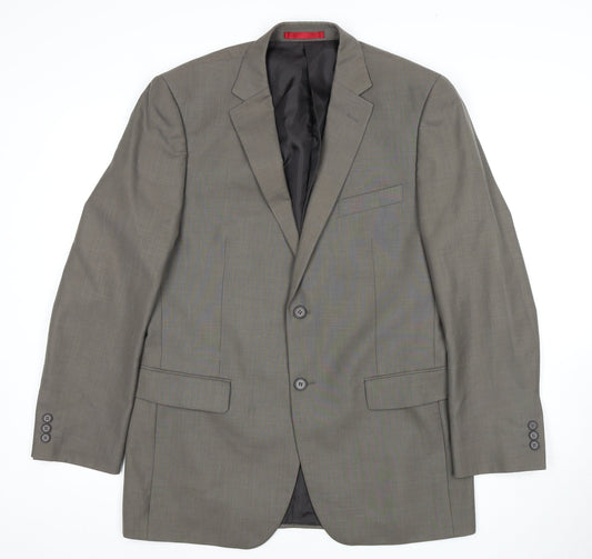 Mens UK Size 40 Burton Regular Grey Suit Jacket
