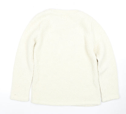 Disney Women's White Fleece Mickey Mouse Lounge Top