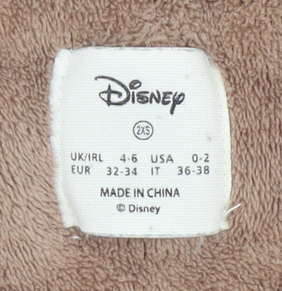 Disney Women's Brown Simba Fleece Pyjama Top 2XS